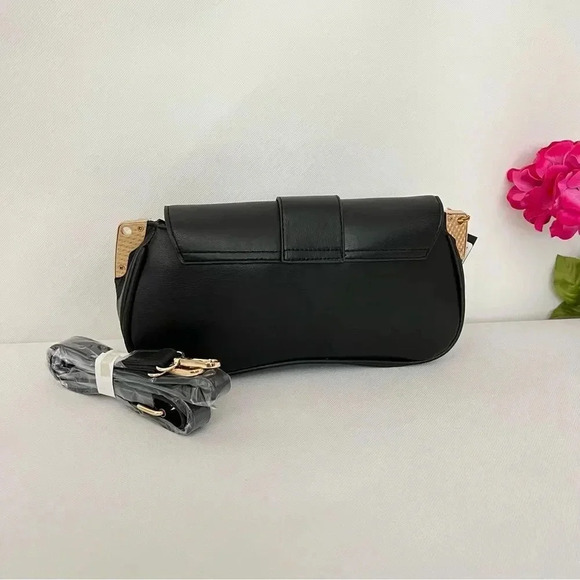 BEBE Saint Lamby Crossbody Bag Black - Picture 2 of 8